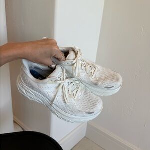 Hoka One One Clifton 8 White Running Shoes